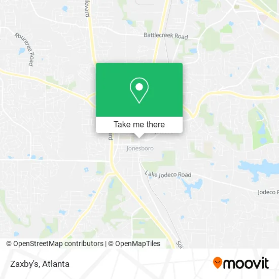 Mapa de Zaxby's