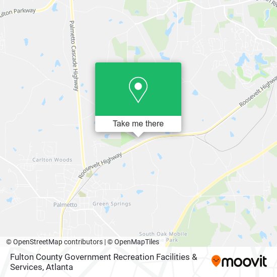 Mapa de Fulton County Government Recreation Facilities & Services