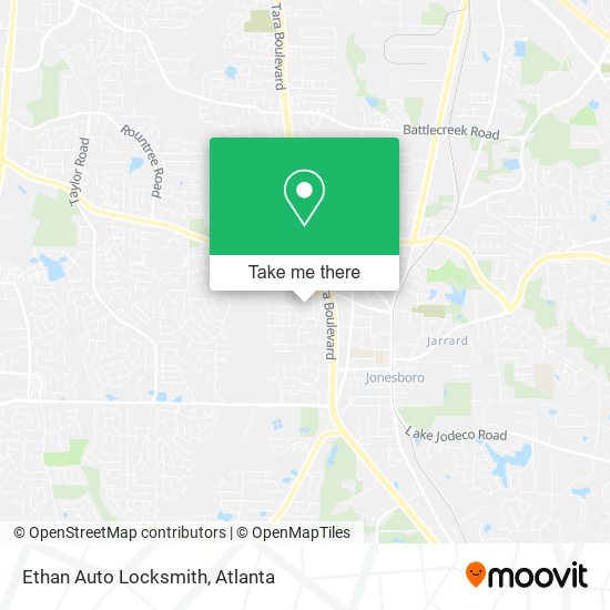 Ethan Auto Locksmith map