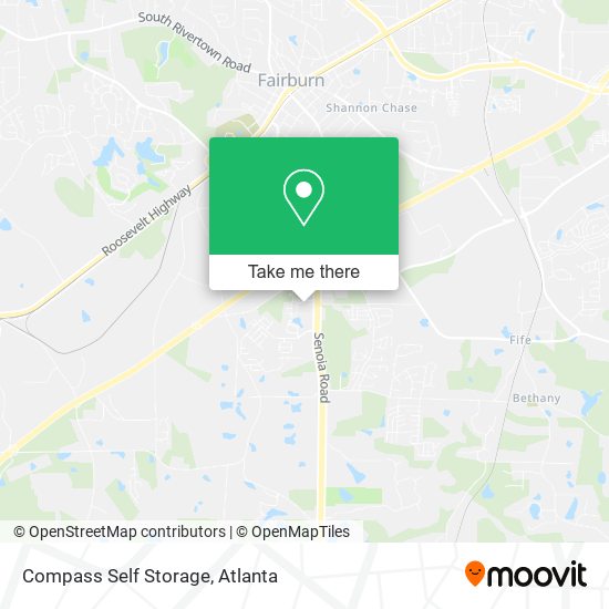 Compass Self Storage map