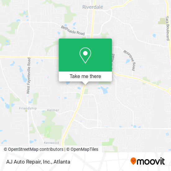 Mapa de AJ Auto Repair, Inc.