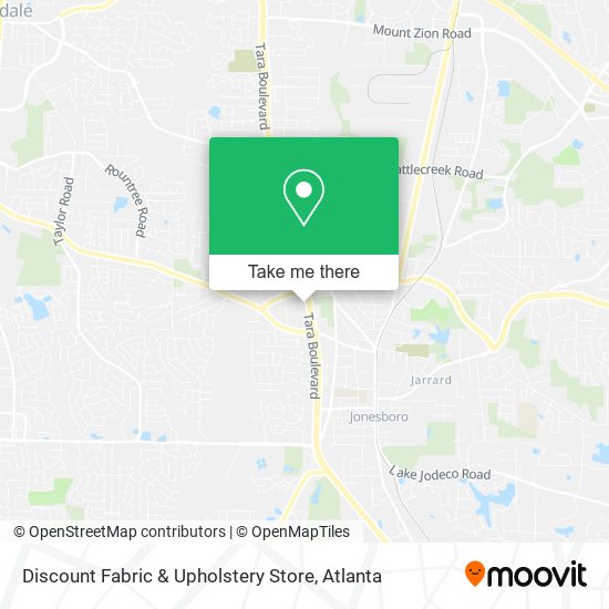 Mapa de Discount Fabric & Upholstery Store