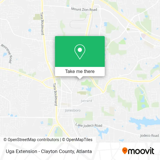 Uga Extension - Clayton County map