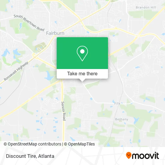 Mapa de Discount Tire