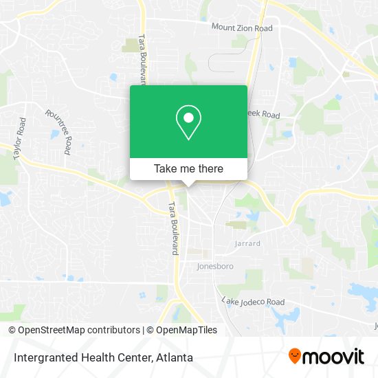 Intergranted Health Center map