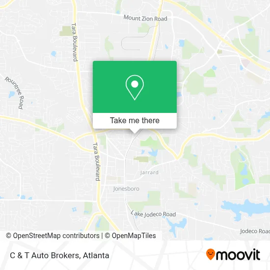 C & T Auto Brokers map