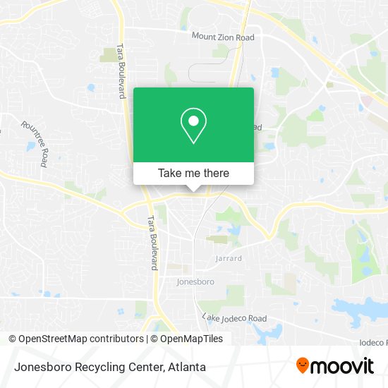 Jonesboro Recycling Center map