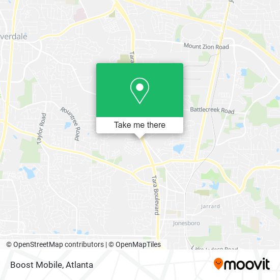 Mapa de Boost Mobile