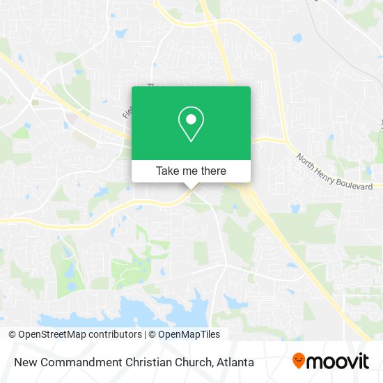 New Commandment Christian Church map