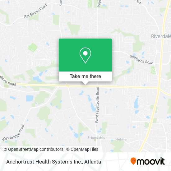 Anchortrust Health Systems Inc. map