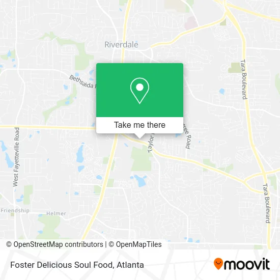 Foster Delicious Soul Food map