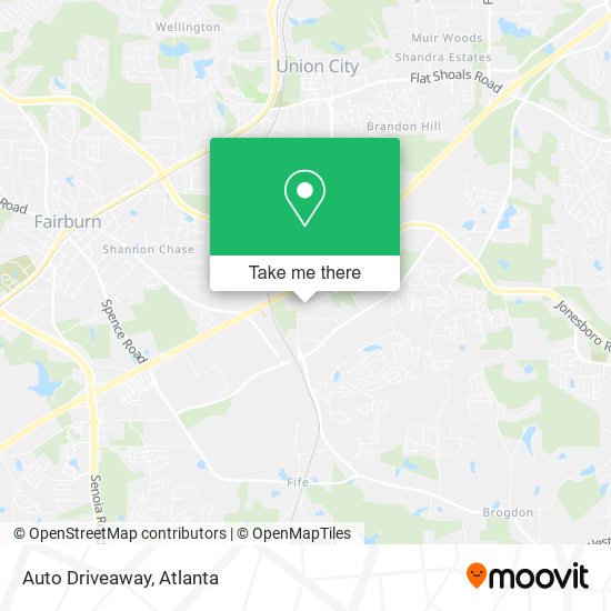 Auto Driveaway map