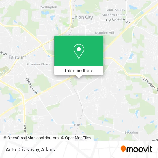 Auto Driveaway map