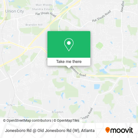 Jonesboro Rd @ Old Jonesboro Rd (W) map