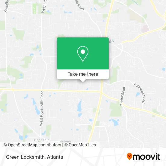 Green Locksmith map