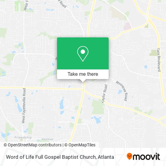 Mapa de Word of Life Full Gospel Baptist Church