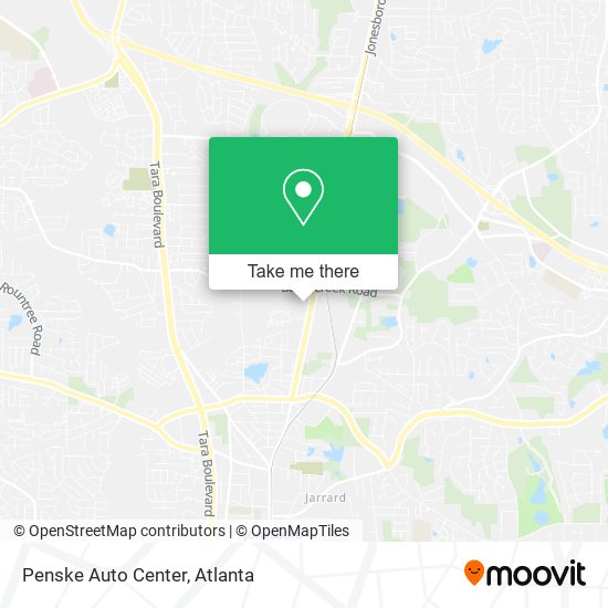 Mapa de Penske Auto Center