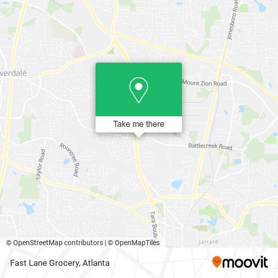 Fast Lane Grocery map