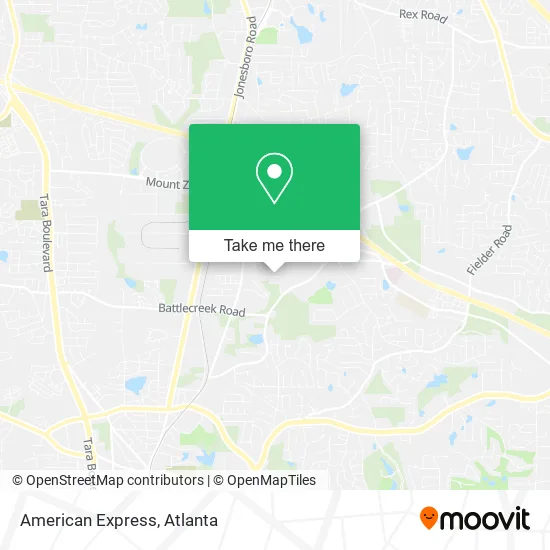 American Express map