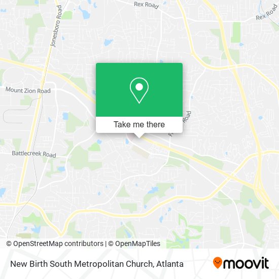 New Birth South Metropolitan Church map