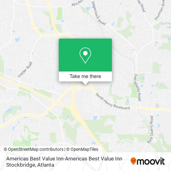 Mapa de Americas Best Value Inn-Americas Best Value Inn Stockbridge