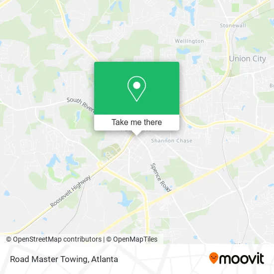 Road Master Towing map