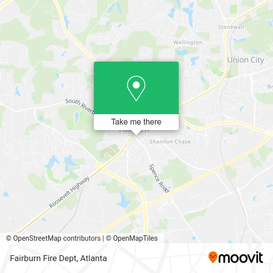 Fairburn Fire Dept map