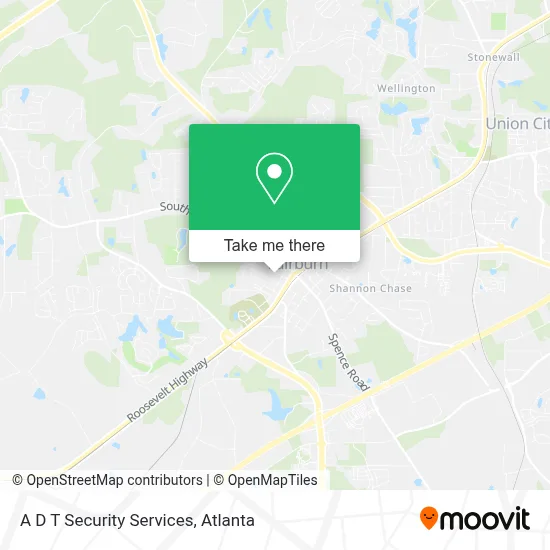 A D T Security Services map