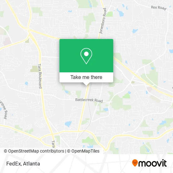 Mapa de FedEx