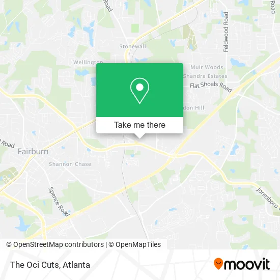 The Oci Cuts map