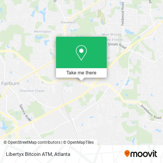 Mapa de Libertyx Bitcoin ATM