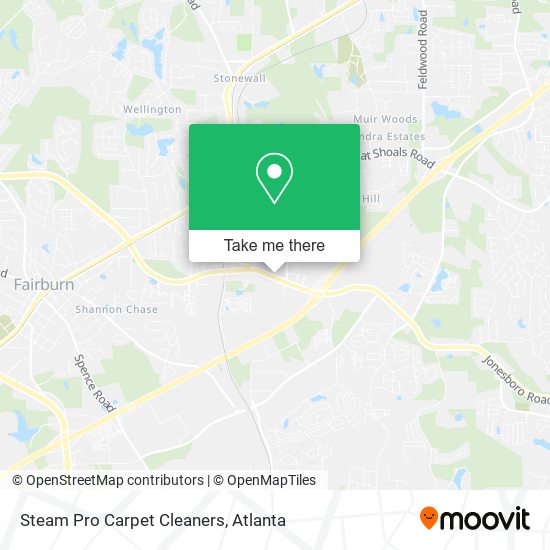 Steam Pro Carpet Cleaners map
