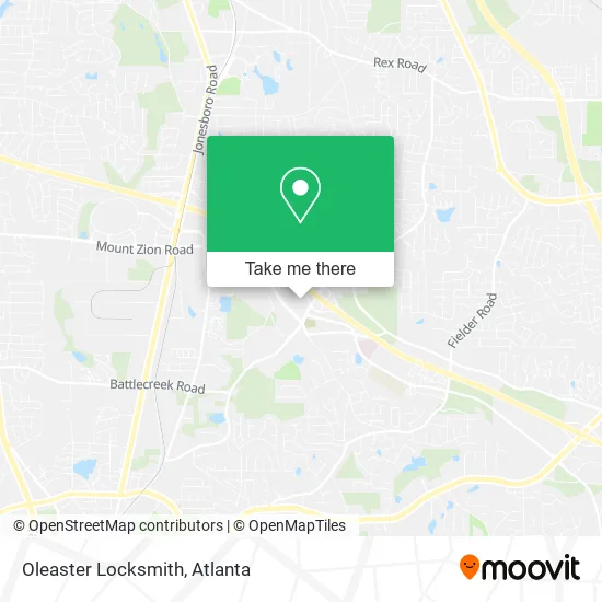 Oleaster Locksmith map