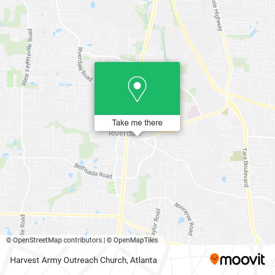 Harvest Army Outreach Church map