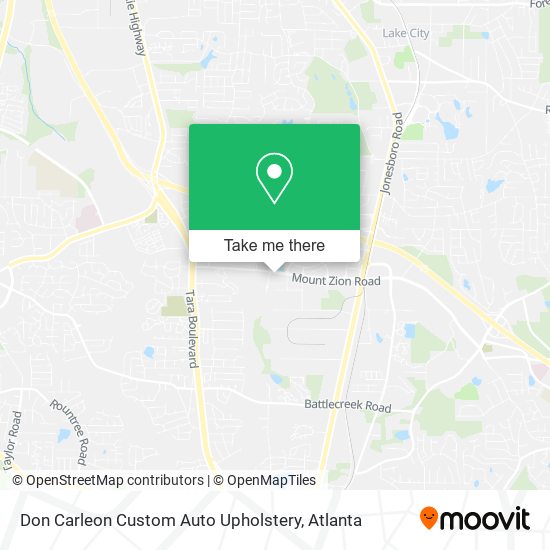 Don Carleon Custom Auto Upholstery map