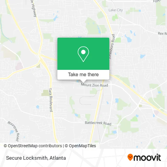 Secure Locksmith map