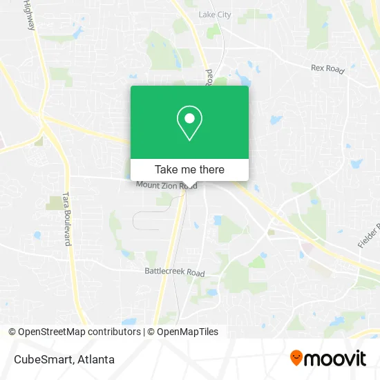 Mapa de CubeSmart