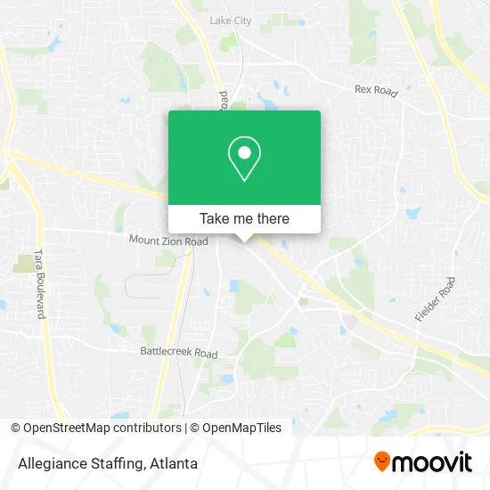 Mapa de Allegiance Staffing