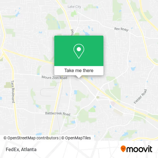 Mapa de FedEx