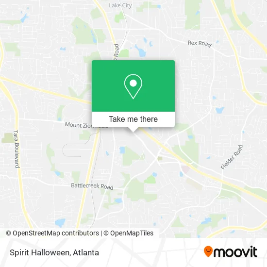 Mapa de Spirit Halloween