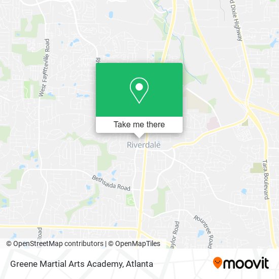 Greene Martial Arts Academy map