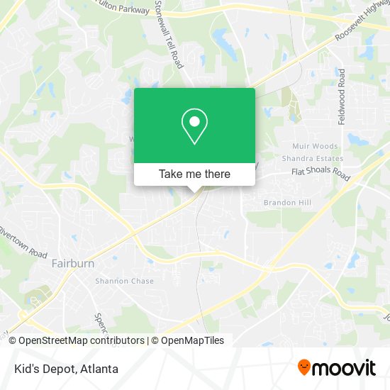 Kid's Depot map