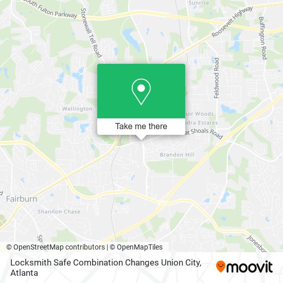 Mapa de Locksmith Safe Combination Changes Union City