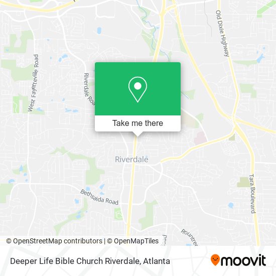 Deeper Life Bible Church Riverdale map