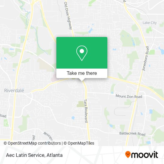 Mapa de Aec Latin Service