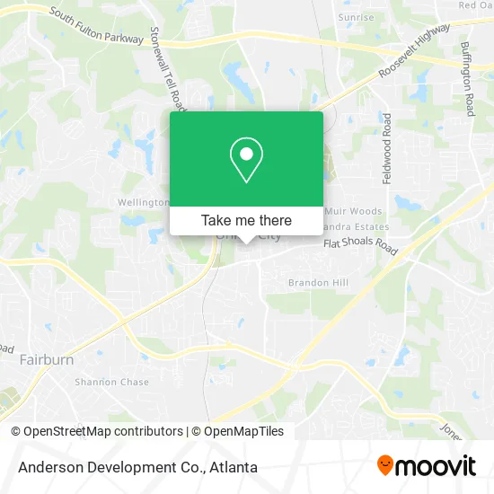 Mapa de Anderson Development Co.