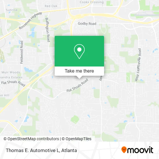 Mapa de Thomas E. Automotive L