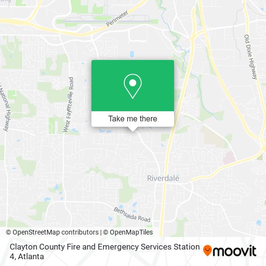 Clayton County Fire and Emergency Services Station 4 map