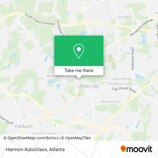 Mapa de Harmon AutoGlass