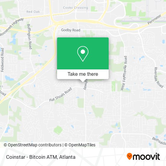 Mapa de Coinstar - Bitcoin ATM